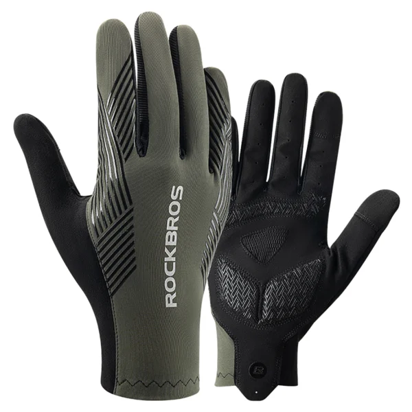 Rockbros cycling gloves spring/summer/autumn, full, size: L - greeneng