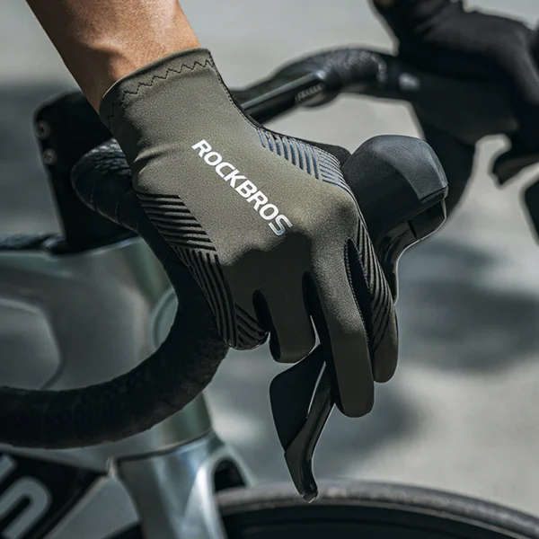Rockbros cycling gloves spring/summer/autumn, full, size: L - greeneng