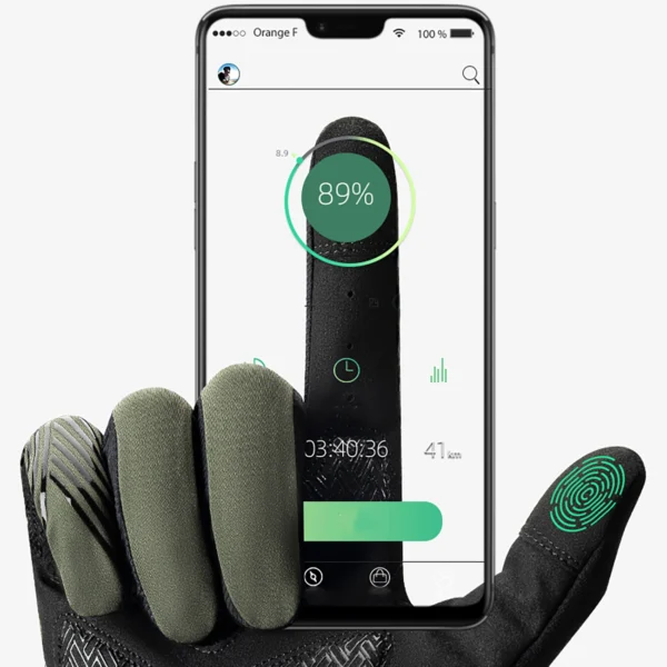 Rockbros cycling gloves spring/summer/autumn, full, size: L - greeneng