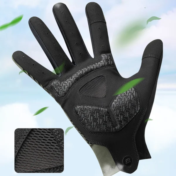 Rockbros cycling gloves spring/summer/autumn, full, size: M - blackeng