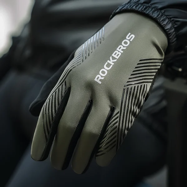 Rockbros cycling gloves spring/summer/autumn, full, size: M - blackeng