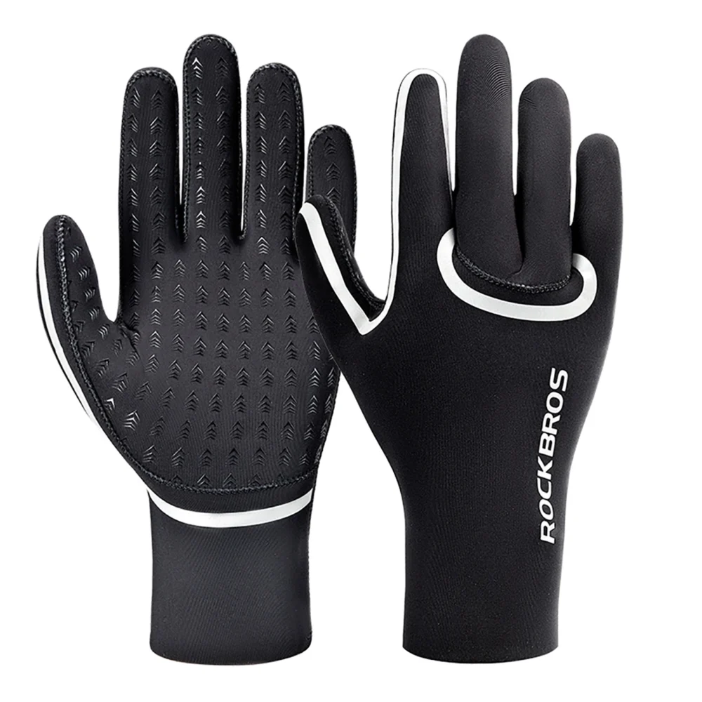 Rockbros Full Waterproof Cycling Gloves, Size: L/XL - Blackeng