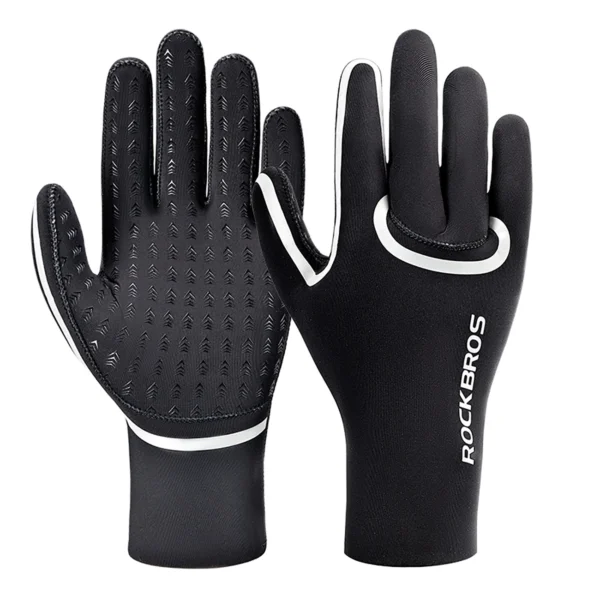 Rockbros Full Waterproof Cycling Gloves, Size: L/XL - Blackeng