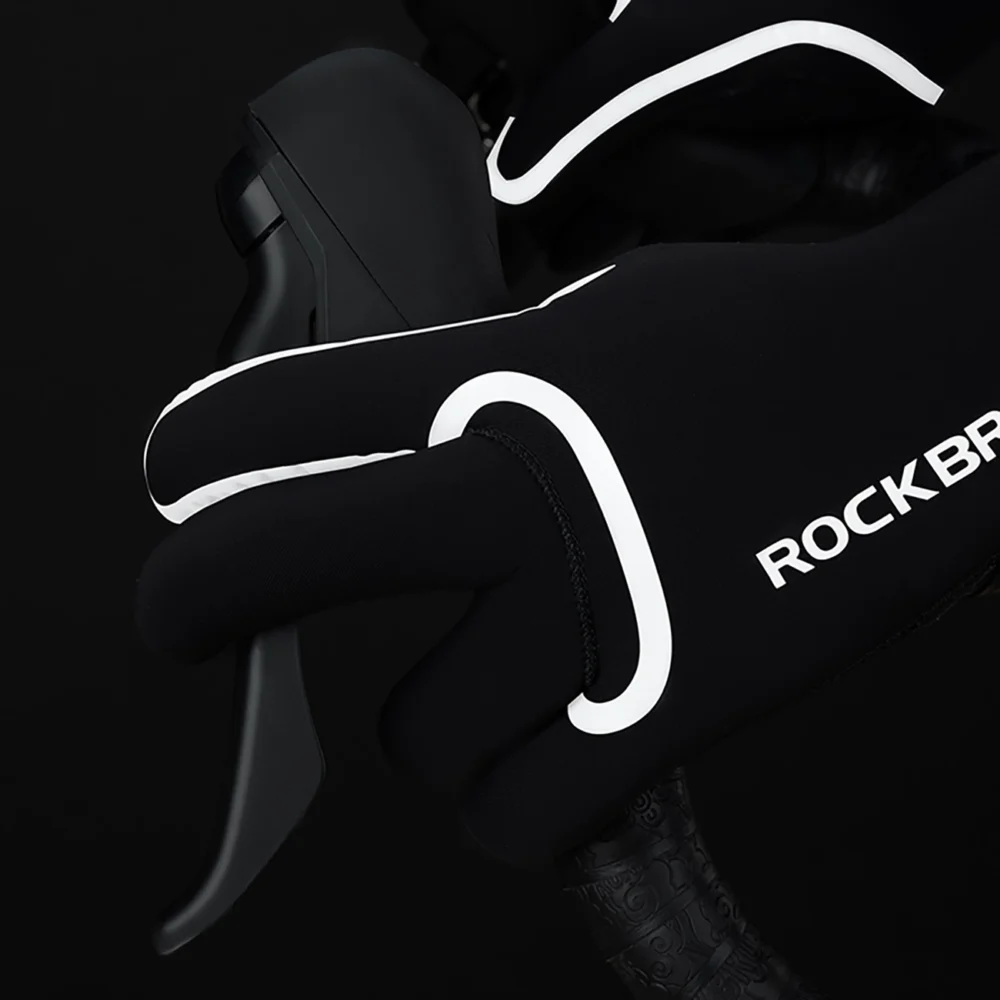 Rockbros Full Waterproof Cycling Gloves, Size: L/XL - Blackeng