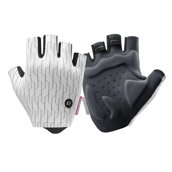 Rockbros MTB cycling gloves size: XL - white and blackeng
