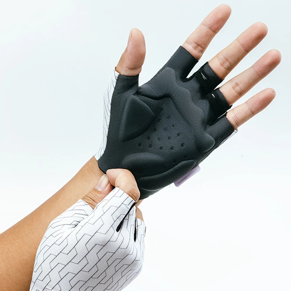 Rockbros MTB cycling gloves size: XL - white and blackeng