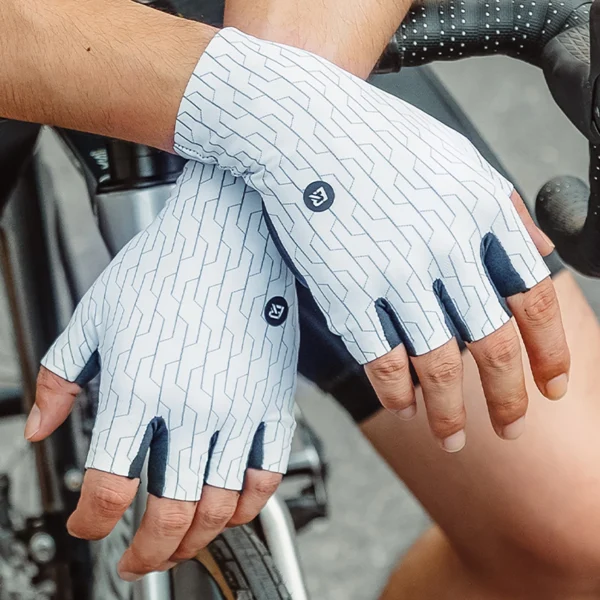 Rockbros Road Cycling Gloves Size: L - Black and Whiteeng