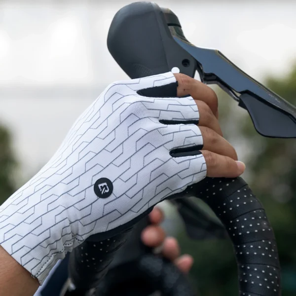 Rockbros Road Cycling Gloves Size: XL - White/Blackeng