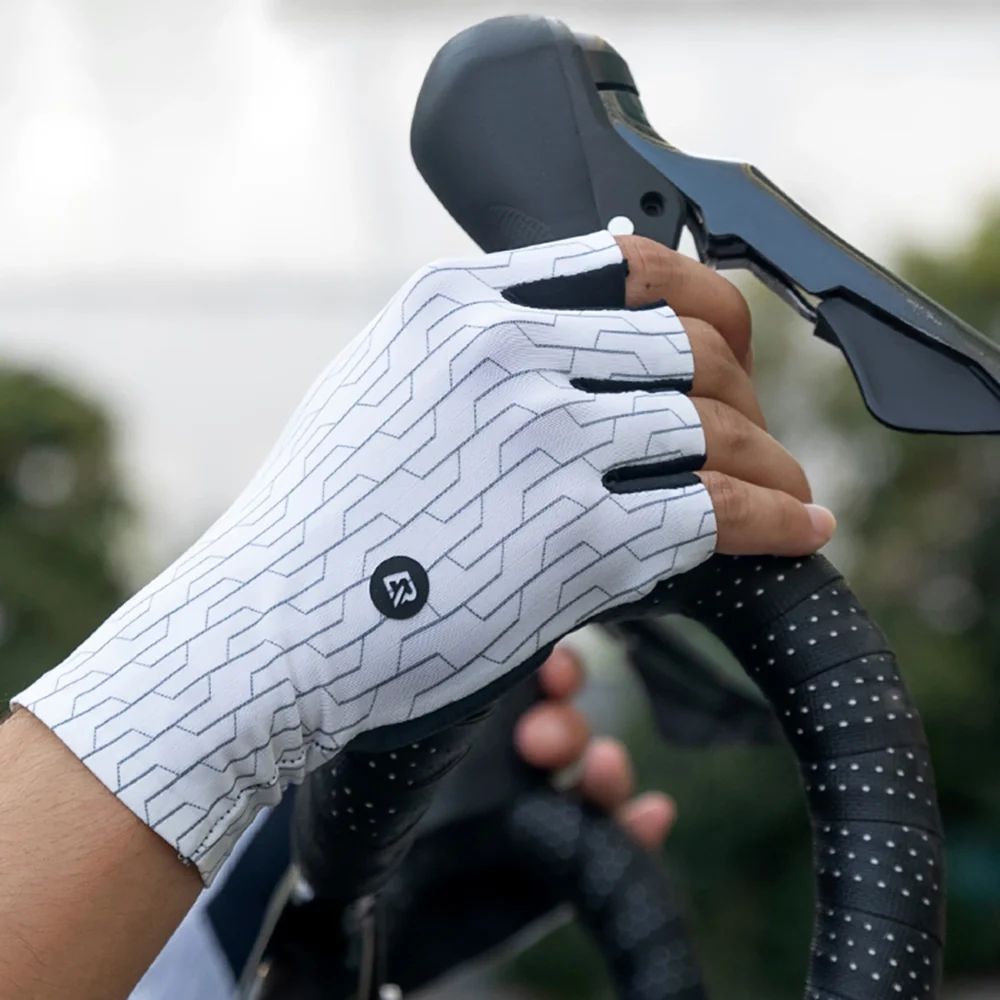 Rockbros Road Cycling Gloves Size: XL - White/Blackeng