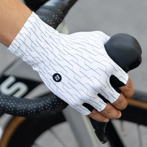 Rockbros Road Cycling Gloves Size: XL - White/Blackeng