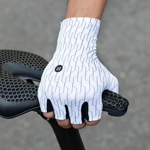 Rockbros Road Cycling Gloves Size: XL - White/Blackeng