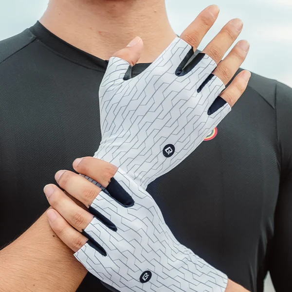 Rockbros Road Cycling Gloves Size: XL - White/Blackeng