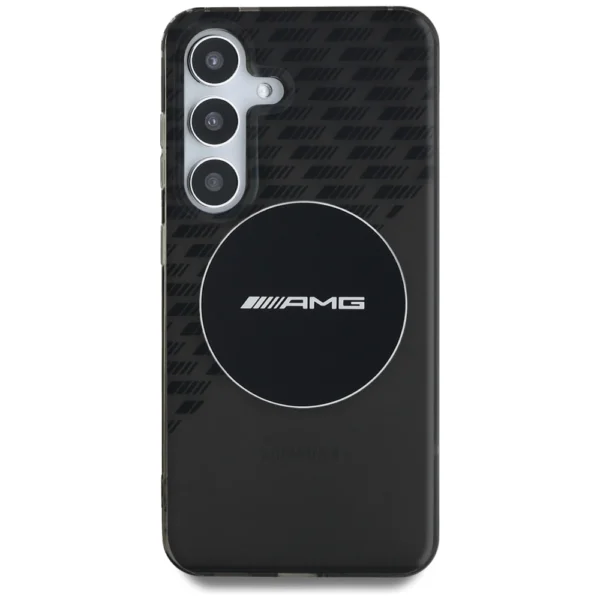 AMG Transparent Rhombs MagSafe Case for Samsung Galaxy S25 - Blackeng