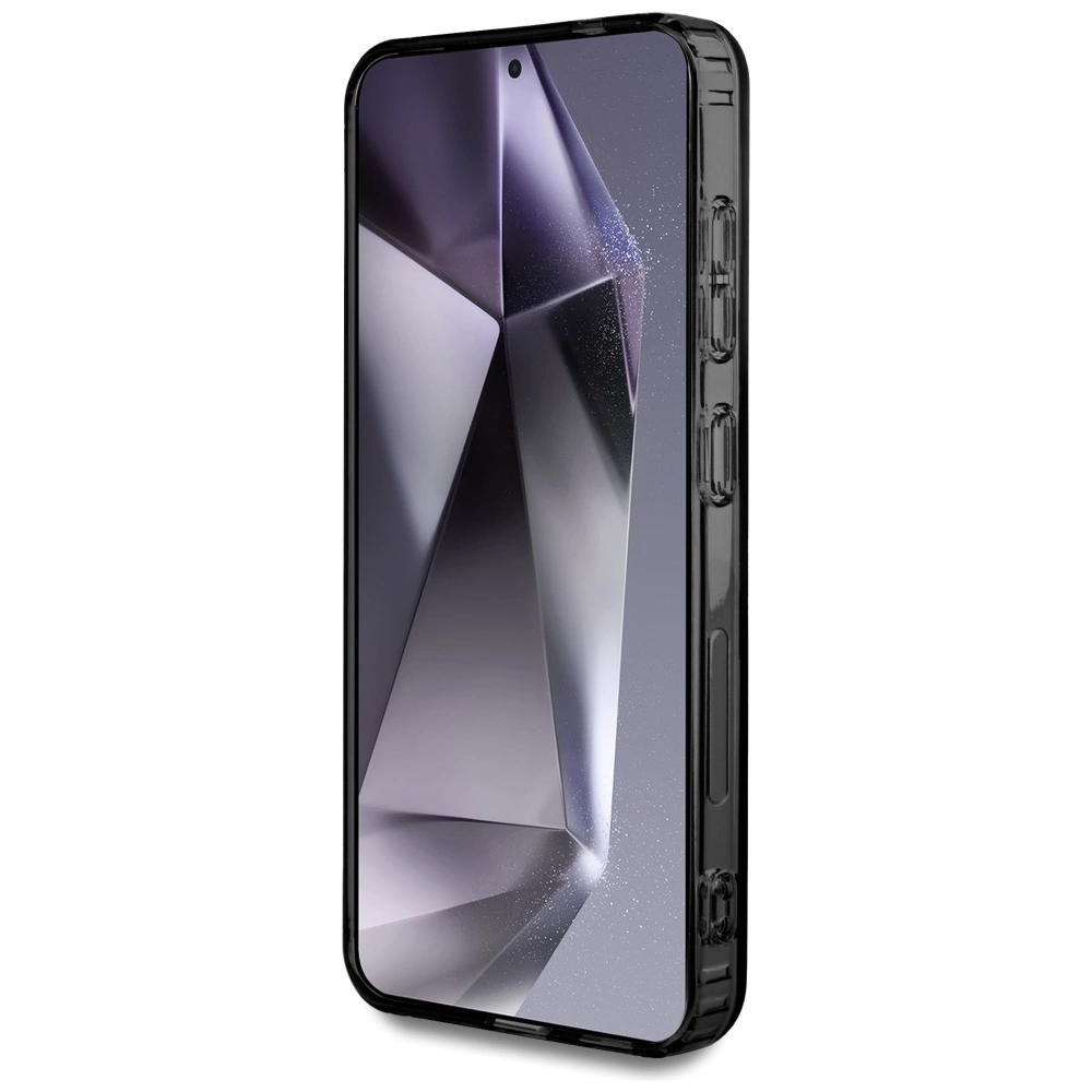 AMG Transparent Rhombs MagSafe Case for Samsung Galaxy S25 - Blackeng