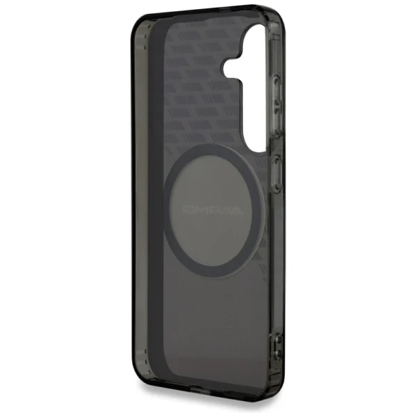 AMG Transparent Rhombs MagSafe Case for Samsung Galaxy S25 - Blackeng
