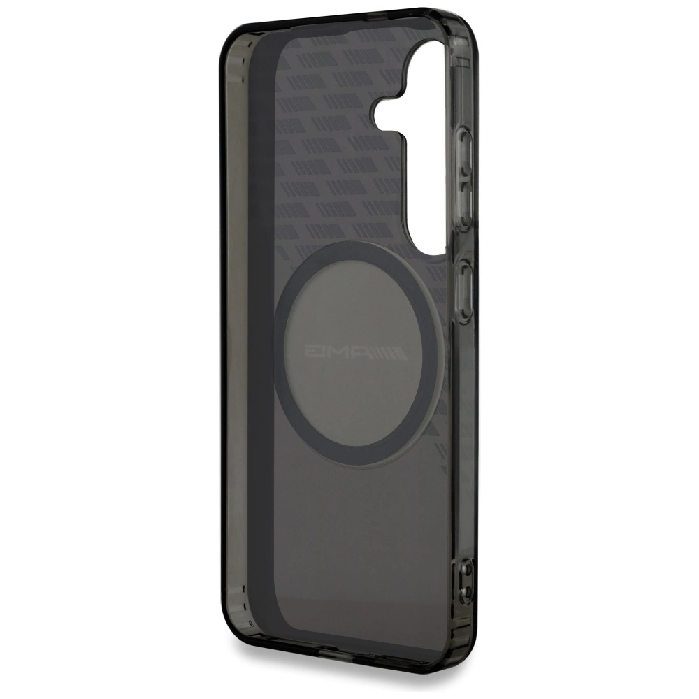 AMG Transparent Rhombs MagSafe Case for Samsung Galaxy S25 - Blackeng