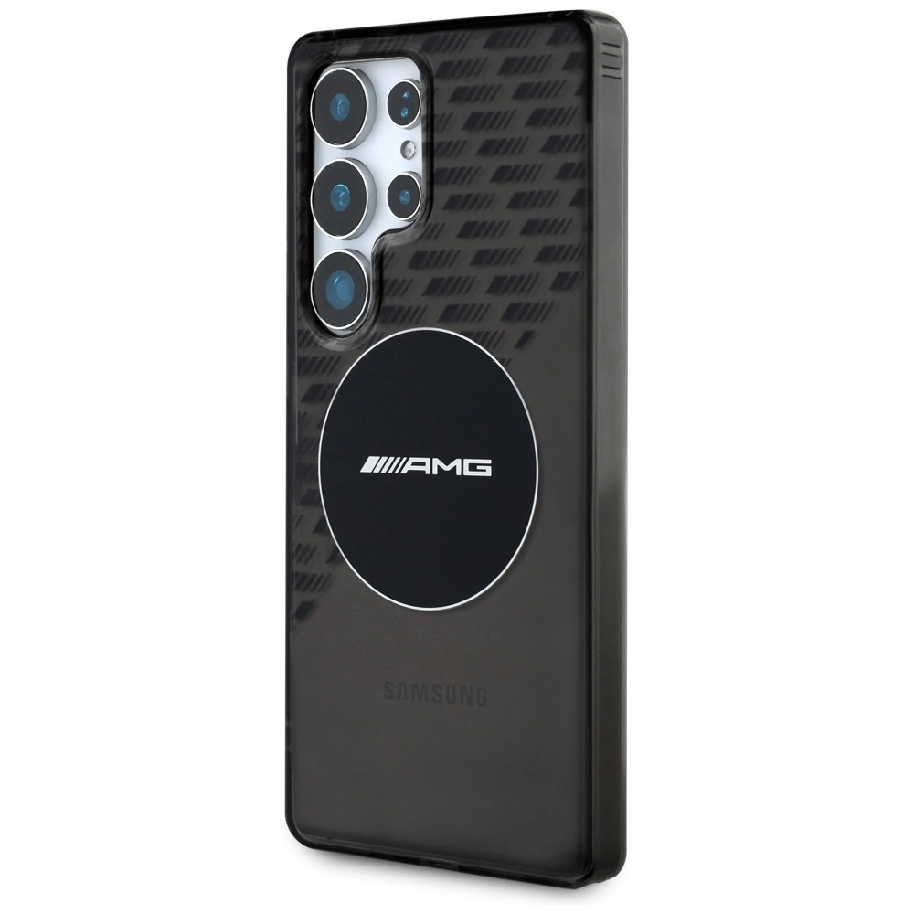 AMG Transparent Rhombs MagSafe Case for Samsung Galaxy S25 Ultra - Blackeng