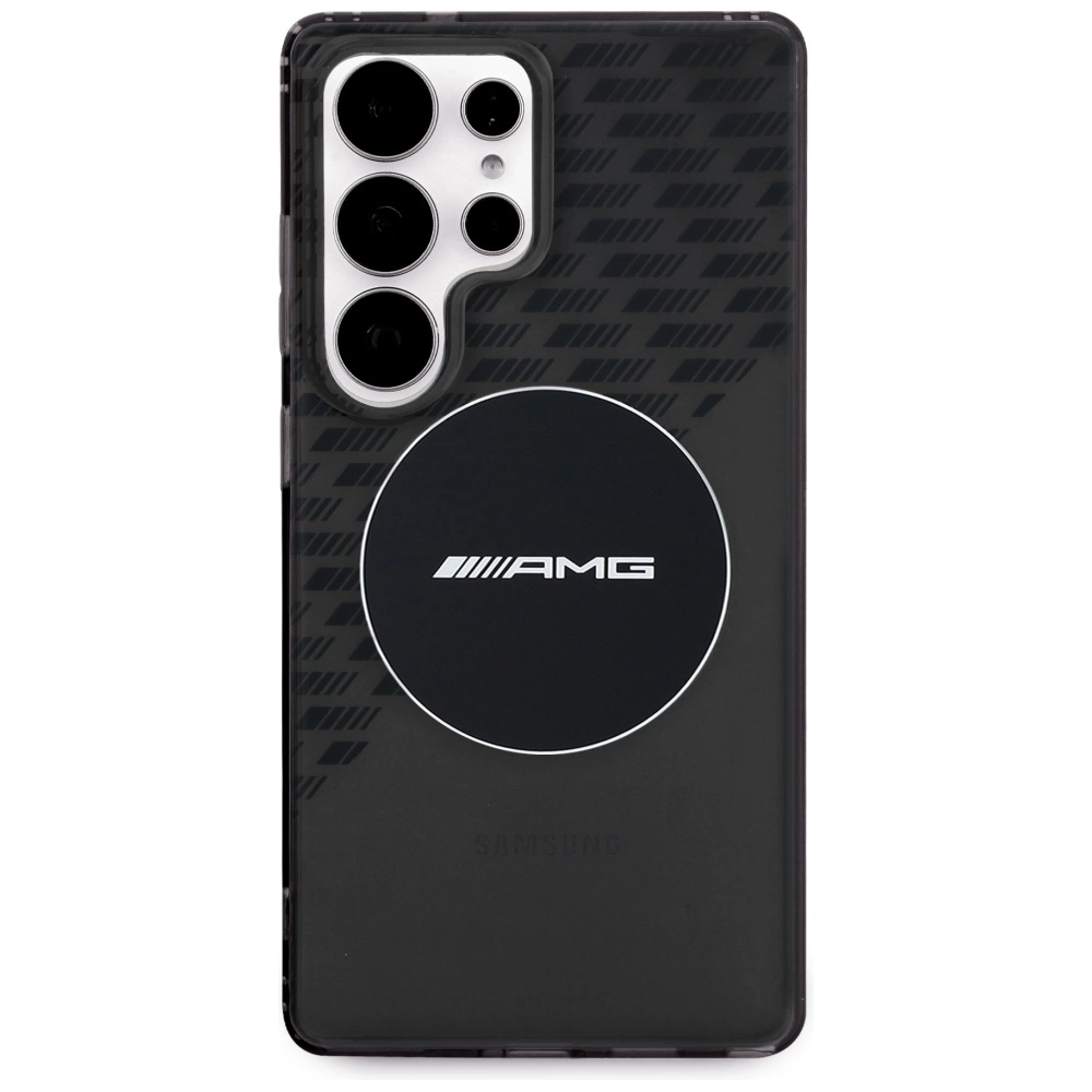 AMG Transparent Rhombs MagSafe Case for Samsung Galaxy S25 Ultra - Blackeng