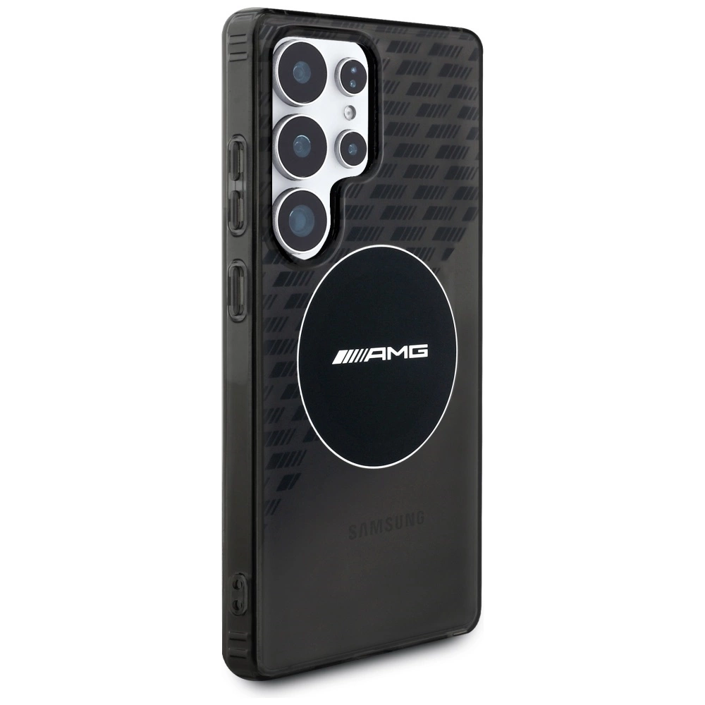 AMG Transparent Rhombs MagSafe Case for Samsung Galaxy S25 Ultra - Blackeng