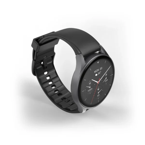 Hama 8900 GPS AMOLED Smartwatch 1.43" with Silicone Strap - Blackeng