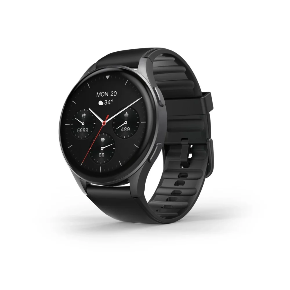 Hama 8900 GPS AMOLED Smartwatch 1.43" with Silicone Strap - Blackeng