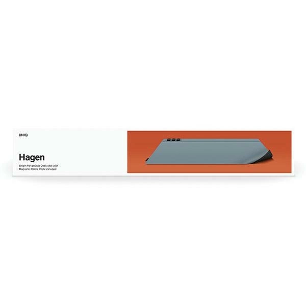 Uniq Hagen Magnetic Desk Pad Double-Sided Black and Blueeng