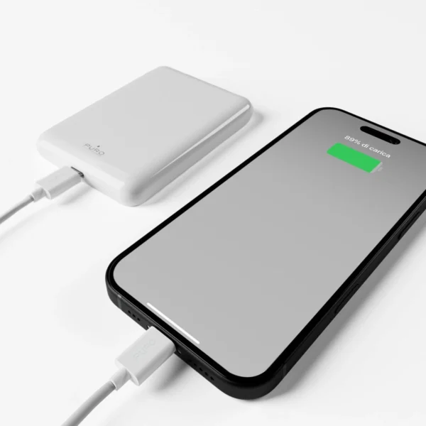 Powerbank Puro Power Mag 5000mAh 20W Power Delivery USB-C - białypol