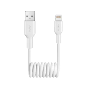 Puro 12W USB-A - Lightning Spiral Cable 1m - Whiteeng
