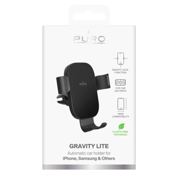 Puro Gravity Car Air Vent Gravity Holder - Blackeng