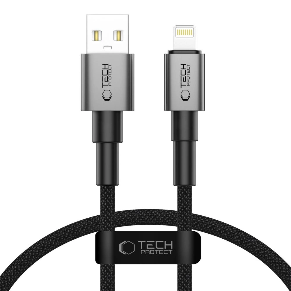 Tech-Protect Ultraboost DNA USB-A / Lightning cable 12W/2.4A 25 cm - grayeng