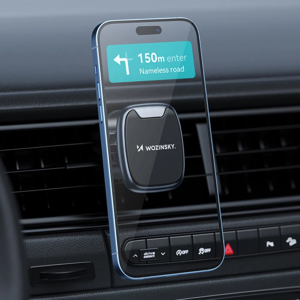 Wozinsky WUMTK magnetic phone holder for car air vent - blackeng