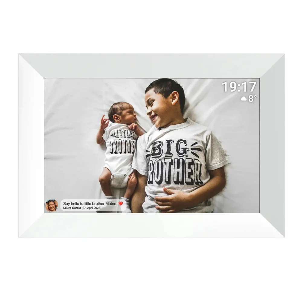 Denver Frameo PFF-1026W 10.1" Digital Frame - Whiteeng