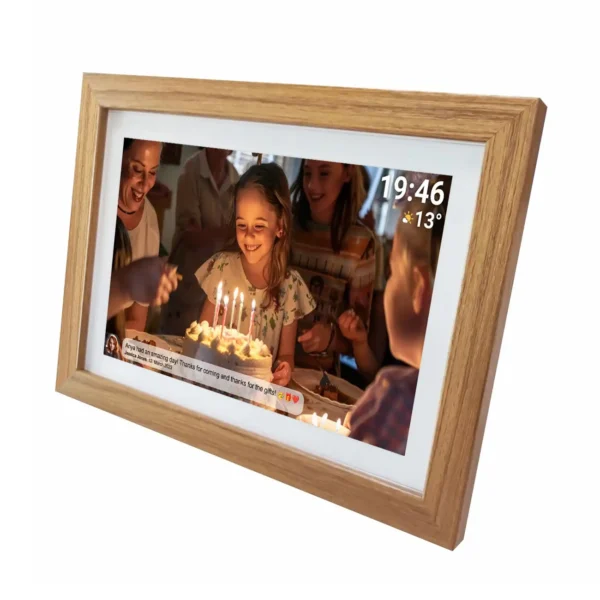 15.6" Denver Frameo PFF-1543LW digital frame - light browneng