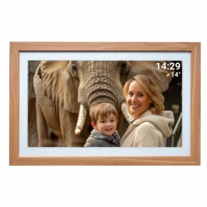 21.5" Denver Frameo PFF-2162LW digital frame - light browneng