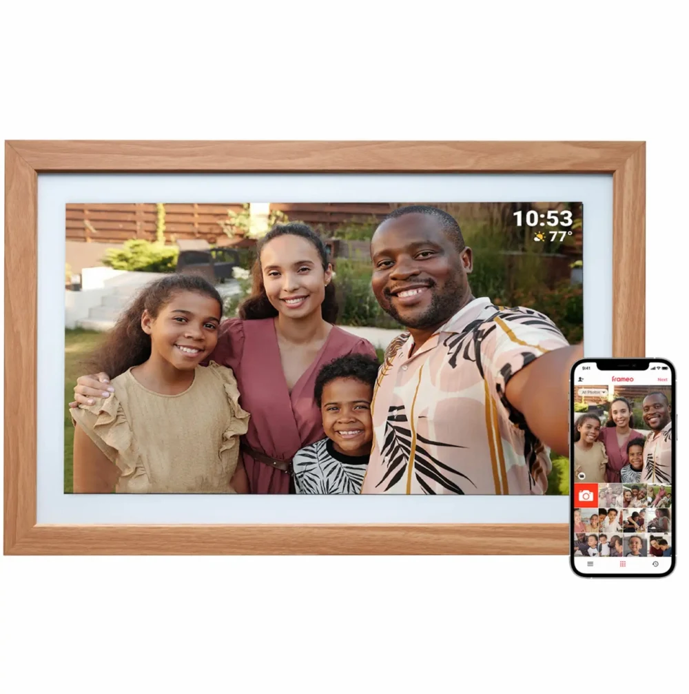 21.5" Denver Frameo PFF-2162LW digital frame - light browneng