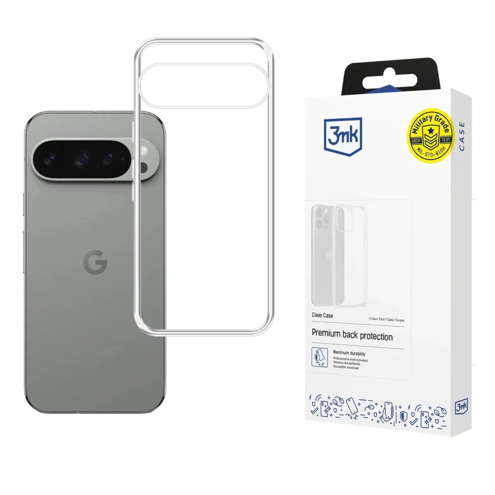 191851_1 3mk Clear Case for Google Pixel 10 / Google Pixel 10 Pro - transparenteng