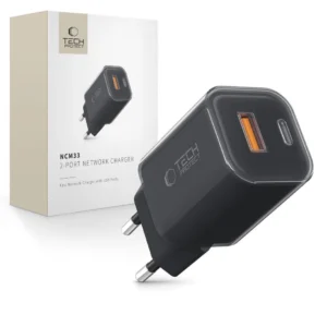 Tech-Protect NCM33W 2-port PD33W/QC3.0 wall charger - blackeng