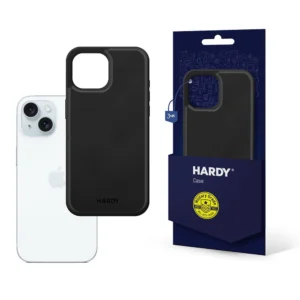 3mk Hardy Apple Silky Leather MagCase for Apple iPhone 15 Plus - Blackeng