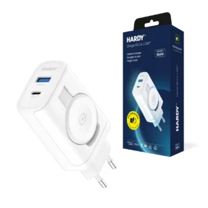 Inductive mains charger 3mk HARDY Charger PD 2in1 33W USB-C USB-A - whiteeng