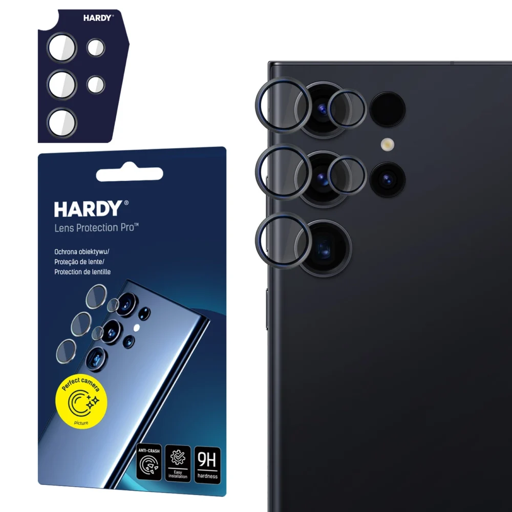3mk HARDY Lens Protection Pro for Samsung Galaxy S23 Ultra - Blackeng