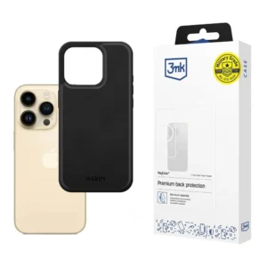 3mk Hardy Apple Silky Leather MagCase for Apple iPhone 14 Pro Max - Blackeng