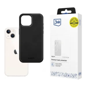 3mk Hardy Apple Silky Leather MagCase for Apple iPhone 13 - Blackeng