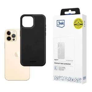 3mk Hardy Apple Silky Leather MagCase for Apple iPhone 12 Pro Max - Blackeng