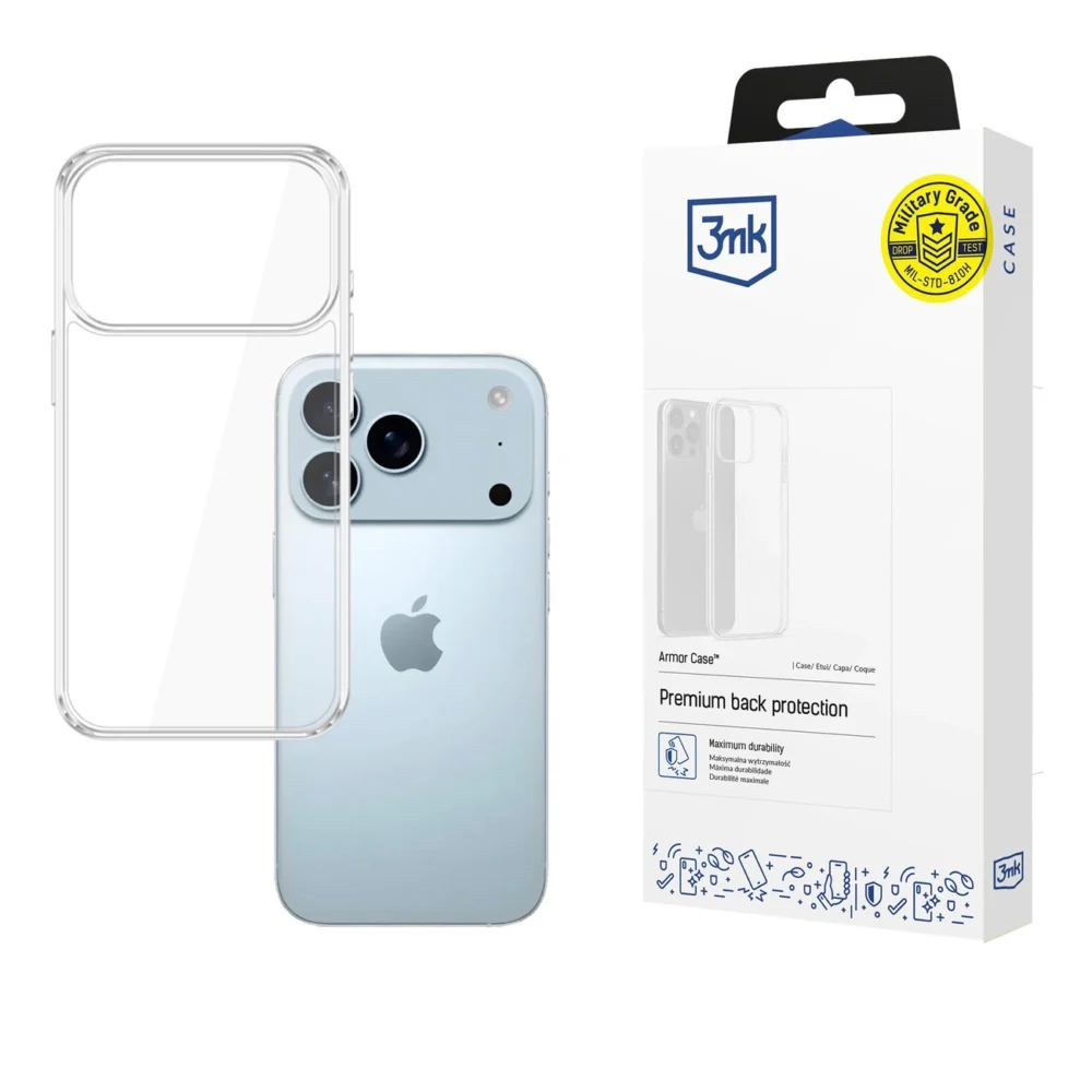 194887_1 3mk Armor Case for Apple iPhone 17 Pro Max - Transparenteng
