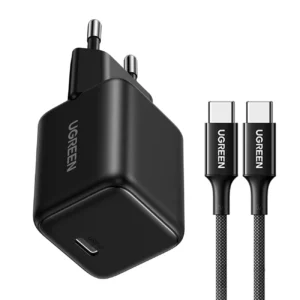 Ugreen X513 30W GaN Wall Charger 1x USB-C + 1m USB-C Cable - Blackeng