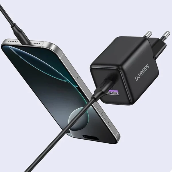 Ugreen X516 30W GaN Wall Charger 1x USB-A 1x USB-C - Grayeng