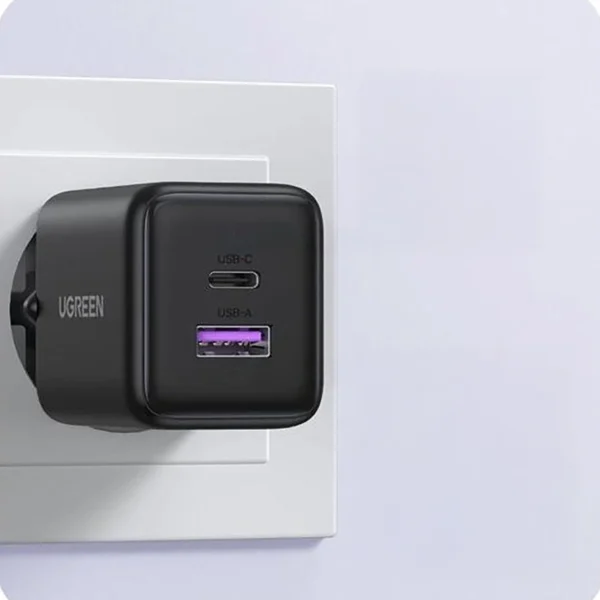 Ugreen X516 30W GaN Wall Charger 1x USB-A 1x USB-C - Grayeng