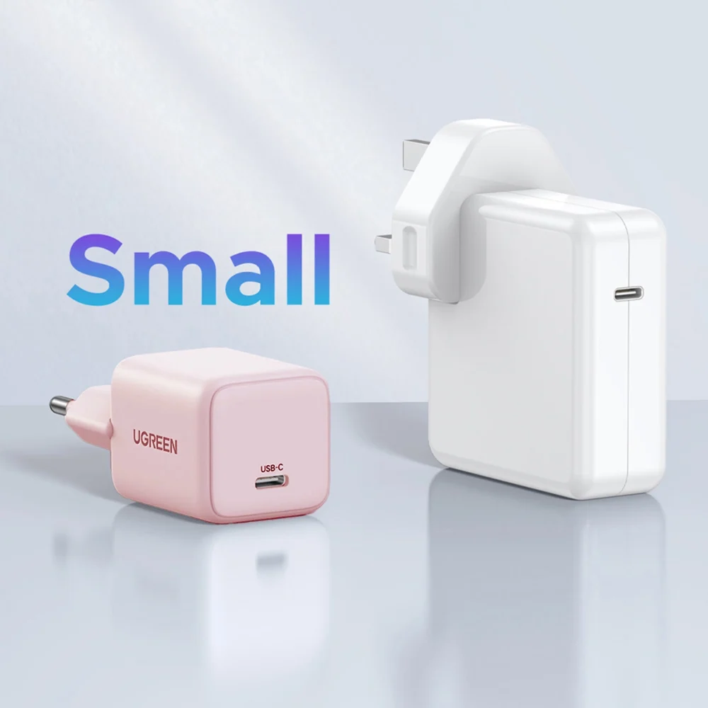 Ugreen X512 20W GaN 1x USB-C Wall Charger - Pinkeng