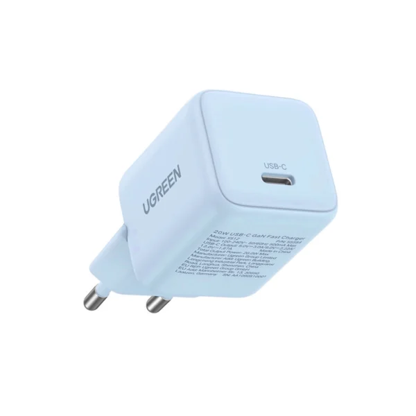 Ugreen X512 20W GaN 1x USB-C Wall Charger - Blueeng