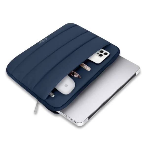 Tech-Protett Fluffy Laptop Bag 13-14 - Navy Blueeng